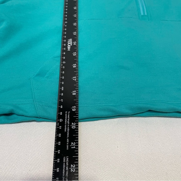 Teal Quarter-Zip Pullover Women’s Size Large - Picture 5 of 9